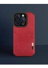 Apple İphone 14 Pro Max Kılıf Loop Deri Silikon - Kırmızı