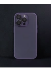 Apple İphone 14 Pro Max Kılıf Luko Lens Silikon - Derin Mor
