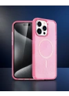 Apple İphone 14 Pro Max Kılıf Magsafe Kapak - Pembe
