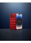 Apple İphone 14 Pro Max Kılıf Optimum Silikon - Kırmızı