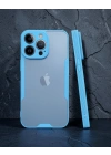 Apple İphone 14 Pro Max Kılıf Platin Silikon - Mavi