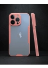 Apple İphone 14 Pro Max Kılıf Platin Silikon - Pembe