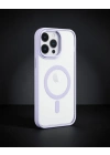 Apple İphone 14 Pro Max Kılıf Room Magneticsafe Silikon - Lila