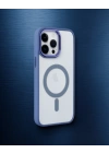 Apple İphone 14 Pro Max Kılıf Room Magneticsafe Silikon - Sierra Blue