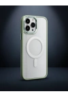 Apple İphone 14 Pro Max Kılıf Room Magneticsafe Silikon - Su Yeşili