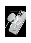 Apple iPhone 14 Pro Max Kılıf Tron Şeffaf Magsafe Kapak - Mavi