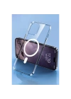 Apple iPhone 14 Pro Max Kılıf Tron Şeffaf Magsafe Kapak - Şeffaf