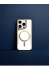 Apple İphone 15 Pro Max Kılıf Boyi Magsafe Silikon Kapak - Kahverengi