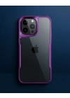 Apple İphone 15 Pro Max Kılıf Boyi Silikon Kapak - Derin Mor