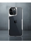 Apple İphone 15 Pro Max Kılıf Boyi Silikon Kapak - Gümüş