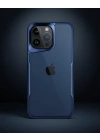 Apple İphone 15 Pro Max Kılıf Boyi Silikon Kapak - Lacivert