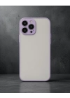 Apple İphone 15 Pro Max Kılıf Montreal Silikon Kapak - Mor