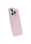 Apple iPhone 15 Pro Max Regal Magsafe Standlı Kapak - Açık Pembe