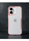 Apple İphone 16 Kılıf Boyi Silikon Kapak - Pembe