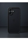 Apple İphone 16 Kılıf Razer Lensli Silikon - Siyah