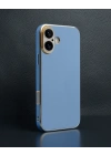 Apple İphone 16 Kılıf Volet Silikon - Mavi