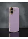 Apple İphone 16 Kılıf Volet Silikon - Mor