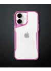 Apple İphone 16 Plus Kılıf Boyi Silikon Kapak - Pembe