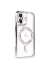 Apple iPhone 16 Plus Kılıf Joke Simli Magneticsafe Kılıf - Pembe