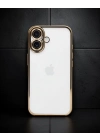 Apple İphone 16 Plus Kılıf Razer Lensli Silikon - Gold