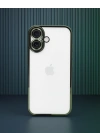 Apple İphone 16 Plus Kılıf Razer Lensli Silikon - Yeşil