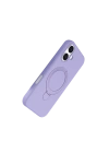 Apple iPhone 16 Plus Regal Magsafe Standlı Kapak - Lila