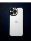 Apple İphone 16 Pro Kılıf Razer Lensli Silikon - Siyah
