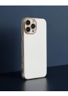 Apple İphone 16 Pro Kılıf Volet Silikon - Beyaz