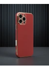 Apple İphone 16 Pro Kılıf Volet Silikon - Kırmızı