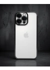 Apple İphone 16 Pro Max Kılıf Razer Lensli Silikon - Siyah