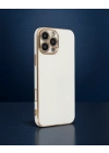 Apple İphone 16 Pro Max Kılıf Volet Silikon - Beyaz