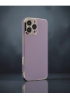 Apple İphone 16 Pro Max Kılıf Volet Silikon - Mor