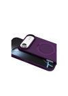 Apple iPhone 17 Air Regal Magsafe Standlı Kapak - Derin Mor