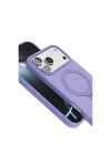 Apple iPhone 17 Pro Max Regal Magsafe Standlı Kapak - Lila