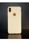Apple İphone Xs Max Kılıf First Silikon - Gold
