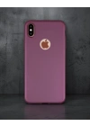 Apple İphone Xs Max Kılıf First Silikon - Mürdüm