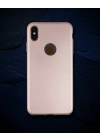 Apple İphone Xs Max Kılıf First Silikon - Rose Gold