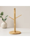 Bambu Ahşap Bardak ve Fincan Askısı 35x60 cm