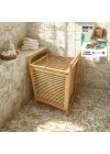 Bambu Kirli Çamaşır Sepeti 40x35x60 cm