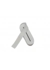 Beyaz - 4CM Paça Lastik Yassı Geniş 10MT