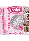 Beyaz Kalp Şekilli Konfeti 38 cm
