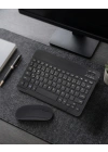 Bluetooth Klavye Mouse Seti Taşınabilir Wireless Bilgisayar Aksesuarı