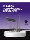 Çok Amaçlı 16lı Bits Uç Seti Dayanıklı Tornavida Adaptör