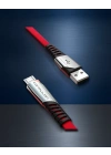 Dc16 Micro Usb Kablo 1m 2.4a - Kırmızı