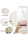 Yaylı Asılabilir Peluş Kedi Oyuncağı - Elastik - Ponponlu Olta