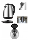 Elektrikli Paslanmaz Çelik Su Isıtcı Çelik Kettle 1.8 Lt. Uzun Ömürlü