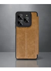 General Mobile Era 50 Kılıf Flip Cover - Taba