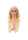 Gerçek Front Lace Dalgalı Platin Tül Peruk - 75-80cm