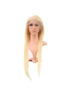 Gerçek Front Lace Düz Platin Tül Peruk - 75-80cm