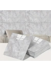 Gri Mermer Desen Duvar Sticker (30x30)